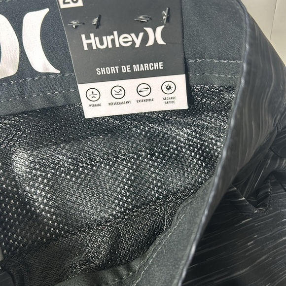 Hurley Men's Charcoal Hybrid Walk Shorts - Picture 7 of 7